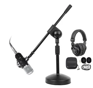 Rockville PC Gaming Streaming Twitch Bundle: RCM01 Microphone+Headphones+Stand - Picture 1 of 11