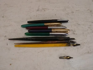 Lot 8 Sheaffer Watermans Wearever Fountain Pens, Various Models - Picture 1 of 14