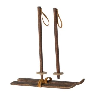 Maileg Ski- und Skistock, Big Sister & Brother Mausgröße - Bild 1 von 4