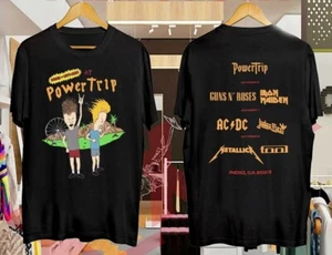 Beavis And Butthead Power Trip Rock Festival Band 2023 T-Shirt 2side TT1530 - Picture 1 of 7