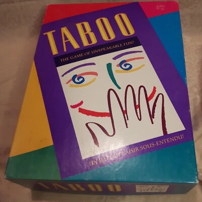 TABOO Board Game Complete Vintage 1990 Of Unspeakable Fun Hasbro Canada Used - Image 1 of 4