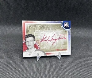 2012-13 ITG FOREVER RIVALS Phil Goyette RED INK ON CARD AUTO/ AUTOGRAPH SSP A-PG - Picture 1 of 16