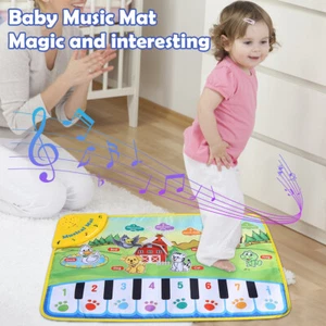 Baby Music Mat Toddler Floor Keyboard Play Piano Mat with Animal-· - Picture 1 of 12