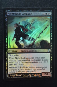 Magic The Gathering MTG NIGHTSHADE ASSASSIN FOIL Time Spiral LP Lightly Played - Picture 1 of 2