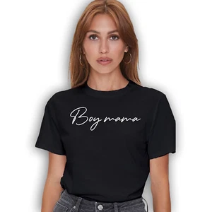 Boy Mama T-shirt - Mother's Day Mom Life Funny Tee Shirt - Picture 1 of 37
