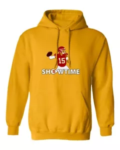 Patrick Mahomes MVP Kansas City Chiefs Showtime Men's Hooded Sweatshirt - Picture 1 of 4