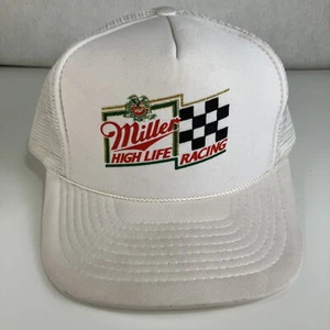 Cappello Berretto Vintage Miller High Life Racing Snapback Trucker Maglia Schiena NASCAR - LEGGI - Foto 1 di 13