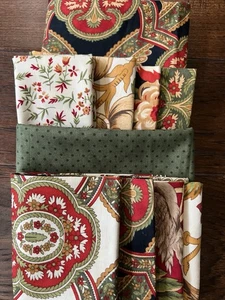MODA April Cornell Stoffe französisches Paisley, Weihnachtsgeschenk - Reste Vintage - Bild 1 von 11