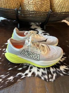 Scarpe Hoka One One Mach X 2 Uomo 9,5 Grigio Running Racing Sneaker Atletica - Foto 1 di 9