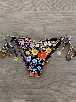 Luli Fama Bikini Swim Bottom L Havana Club Tie Side Brazilian NWT Multicolor - Image 1 of 4