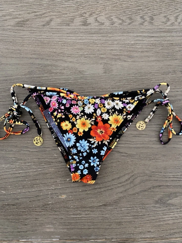 Luli Fama Bikini Swim Bottom L Havana Club Tie Side Brazilian NWT Multicolor - Image 1 of 4
