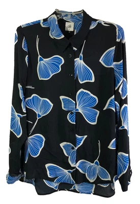 Blusa Cabi Top Regal Iris Azul Flor Mujer Talla M - Nueva con Etiquetas Foto 1 de 4