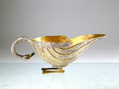Vintage Sterling Silver Figural Swan Sauce Boat. Jose Marmolejo Tane Mexico 50's - Image 1 of 4