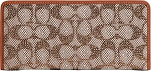 Cartera delgada Coach Essential de jacquard firma de cristal para mujer, LH/Amburnada - Imagen 1 de 5