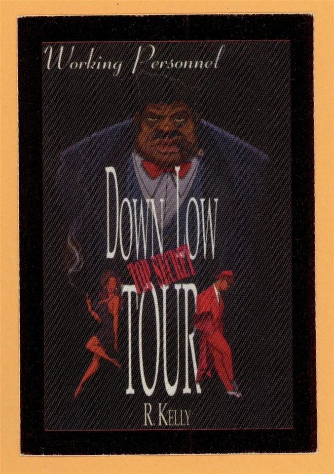 R. Kelly 1996 Down Low Concert Tour FUNCIONANDO Backstage Pass Foto 1 de 1