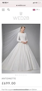 Wed2B Anna Sorrano Antoinette Brand New Wedding Dress size 12 - Picture 1 of 8