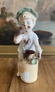 BISQUIT Baby Kleinkind Essen Marmelade Figur Germany Vintage - Bild 1 von 13