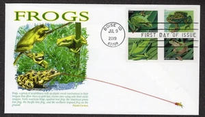 2019 FROGS Set Blk/4 (5398a) - PANDA Cachet FDCs TC248 - Picture 1 of 1