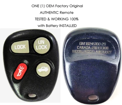 Mando a distancia coche entrada sin llave AB01502T Pontiac Firebird Trans Am 1996-2002 Foto 1 de 4