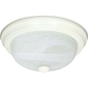 Nuvo Lighting 3 Light 15" Flush Mount Alabaster Glass - 60-223 - Picture 1 of 1