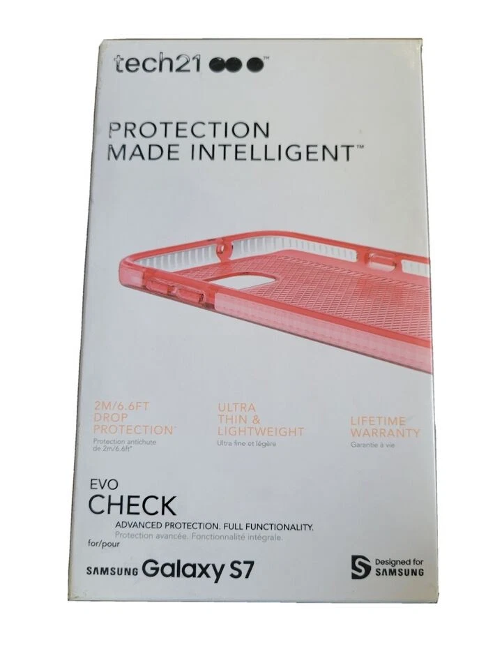 Original Tech21 Evo Cover Case For Samsung Galaxy S7 Pink/salmon - Image 1 of 1