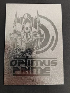 Transformers Optimus Prime card Hasbro 2011 SC-01 secret silver FOIL eb169 - Picture 1 of 4