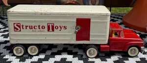 Vintage 1960s Structo Toys Live Action Semi Truck Toy Pressed Steel 24" USA - Picture 1 of 24