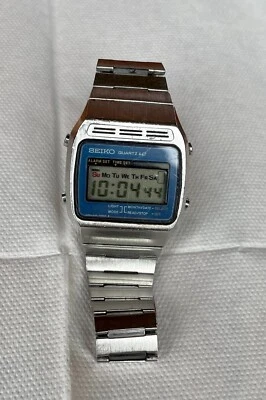 Orologio digitale Seiko A133-5000 vintage 1972 da polso allarme acciaio uomo - Immagine 1 di 4
