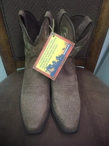 Durango DAMEN 7" WESTERNSTIEFEL BRAUN 8M NEU MIT ETIKETT - Bild 1 von 5