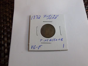 UN RARO PENNY TESTA DI INDIANO 1872 - Foto 1 di 10