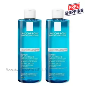 2 PACK - La Roche Posay Kerium Extra Gentle Gel Shampoo 400ml EXP 07/2027 - Picture 1 of 2