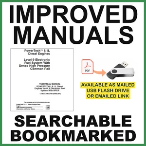 John Deere 8,1 L Motoren elektronisches Kraftstoffsystem technisches Handbuch mit HPCR CTM255 - Bild 1 von 17