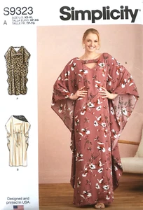 Simplicity S9323/R11103   Misses Caftans X- Small (6-8) thru X-Large (22-24) - Picture 1 of 4