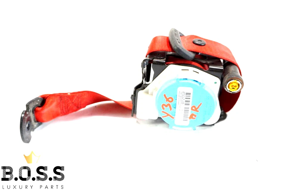 14-19 W117 X156 MERCEDES CLASE CLA GLA CINTURÓN DE SEGURIDAD DELANTERO DERECHO ROJO OEM Foto 1 de 4