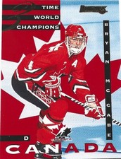 1994-95 Donruss Team Canada #8 Bryan McCabe rookie, Toronto Maple Leafs
