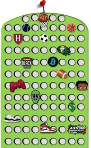 Jibbitz Storage Mat Unisex- Half Long Mat (12”x18”   .25 THICK!) - Picture 1 of 2