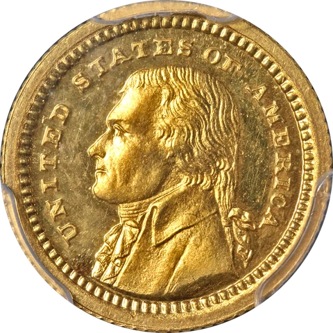 1903 LA Purchase Commemorative Gold $1 CAC Sticker PCGS PR64 CAM Strong Strike Cover