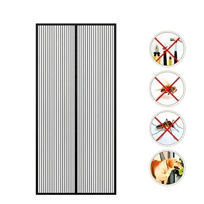 TENDA ZANZARIERA MAGNETICA CON CALAMITA DI VARIE MISURE COLORI PORTE E BALCONI