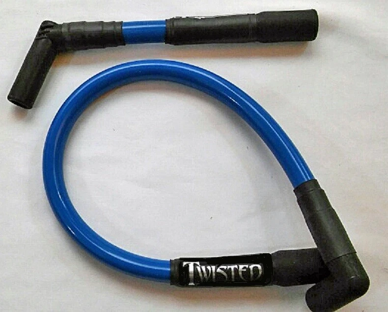 TWISTED 12mm SPARK PLUG WIRES HARLEY SOFTAIL HERITAGE FXST FAT BOY DEUCE DELUXE  - Image 1 of 3