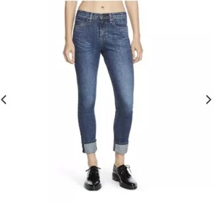 Rag & Bone 10 Inch Dre Mid Rise Slim Boyfriend Jeans In Worn Size 24 $330 - Picture 1 of 3