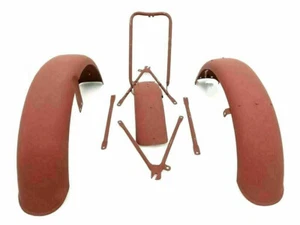MATCHLESS G3L AJS 16M MILITARY MODEL MUDGUARD SET WITH STAYS RAW - Foto 1 di 4