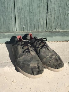 TOMS Camouflage Rover Slip On Lace Up Heritage Canvas Sneakers Shoes Men’s 14 - Picture 1 of 10