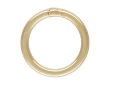 10-8mm Gold Rings, Closed Jump Rings, 18 Gauge, Solid Loops, Jewelry Ends GF