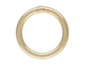 6mm, CLOSED. Gold Jump Rings, 20 Gauge, 25pc, 14kt Gold Filled Soldered Circles - Picture 1 of 1