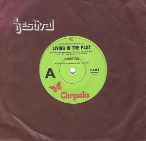 Jethro Tull LIVING IN THE PAST Australian CHRYSALIS Records RARE 7" SINGLE - Picture 1 of 1