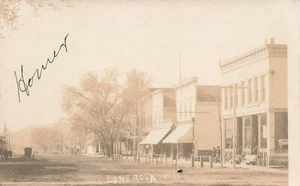 LP70 Lone Rock Wisconsin 1907 Town View RPPC Postcard - Picture 1 of 2