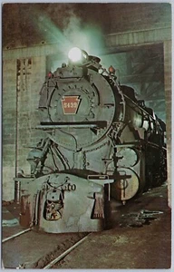 Locomotora ferroviaria clase K4 Pacific 5439 Pennsylvania c1957 postal cromada - Imagen 1 de 2