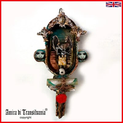 conjunto de arte moderno pintura original escultura medios mixtos animal murciélago vampiro Foto 1 de 4