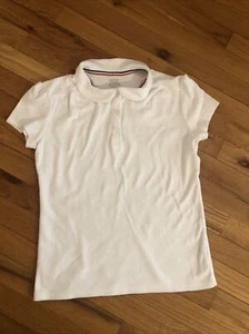 Girls French Toast White Short Sleeve Uniform Shirt Peter Pan Collar 14/16 XL - Picture 1 of 2