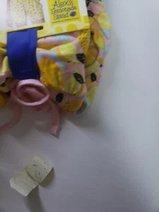 Adult LEMON PRINT ROMPER XS ALEX’S LEMONADE STAND Size Large Pink Background - Picture 1 of 9